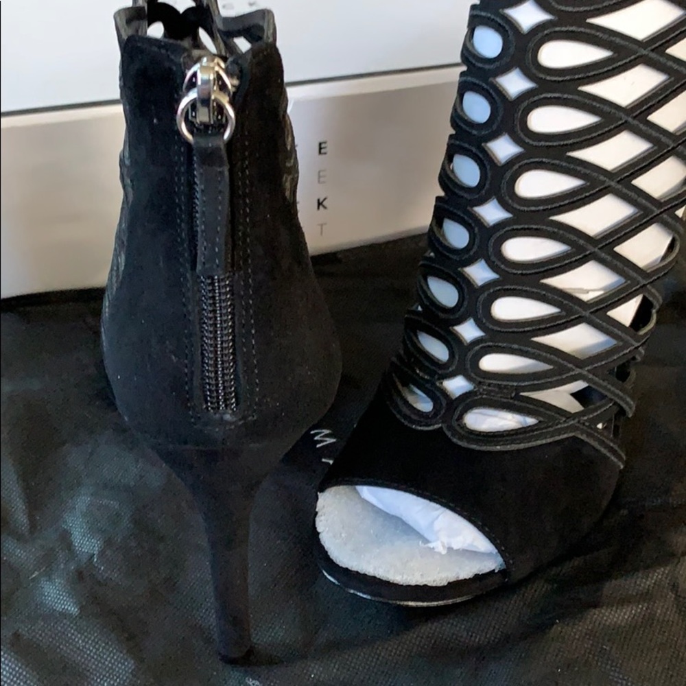 Black Suade Heel